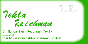 tekla reichman business card